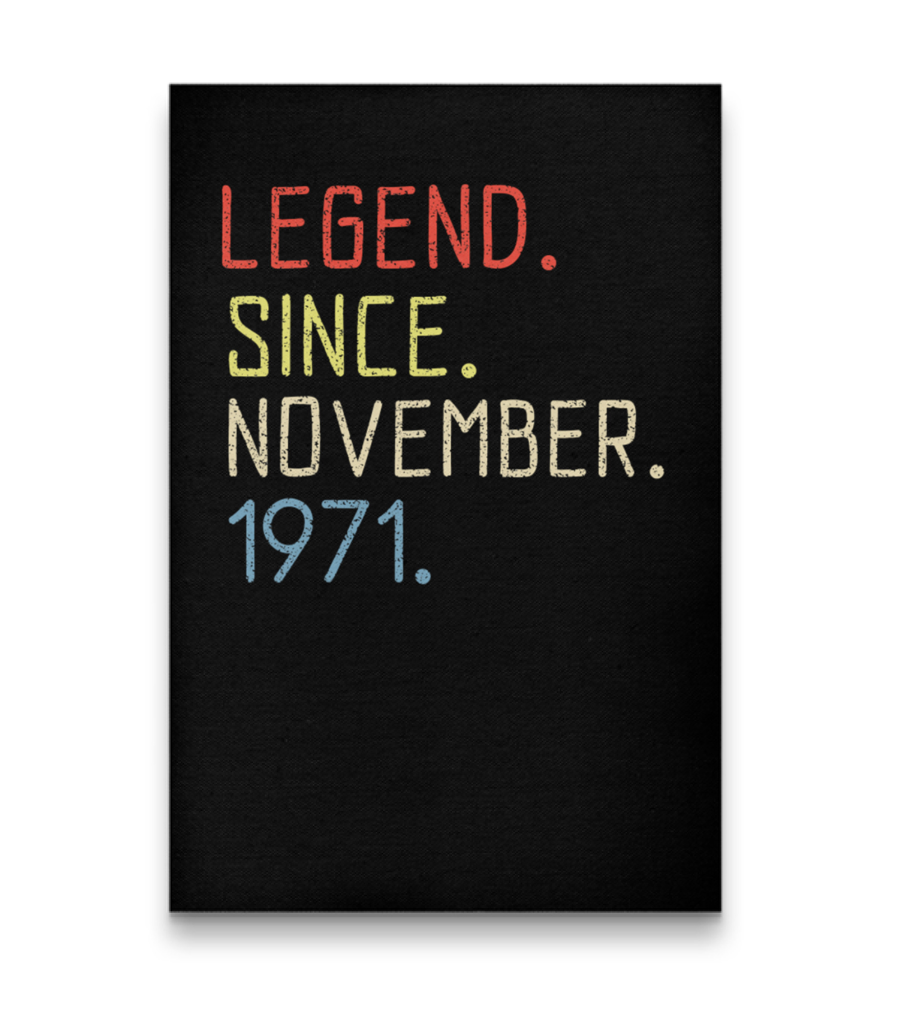 Birthday November 1971 Vertical Canvas 20"x27.5"