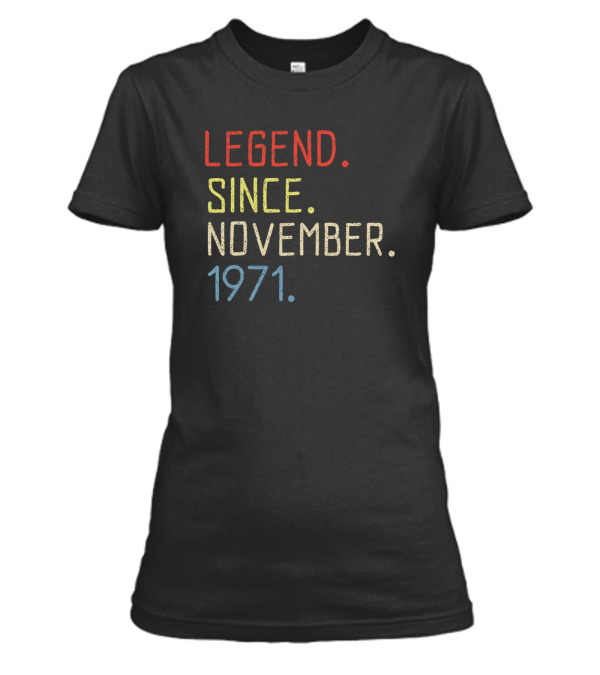 Birthday November 1971 Womens T-Shirt Birthday November 1971 Womens T-Shirt