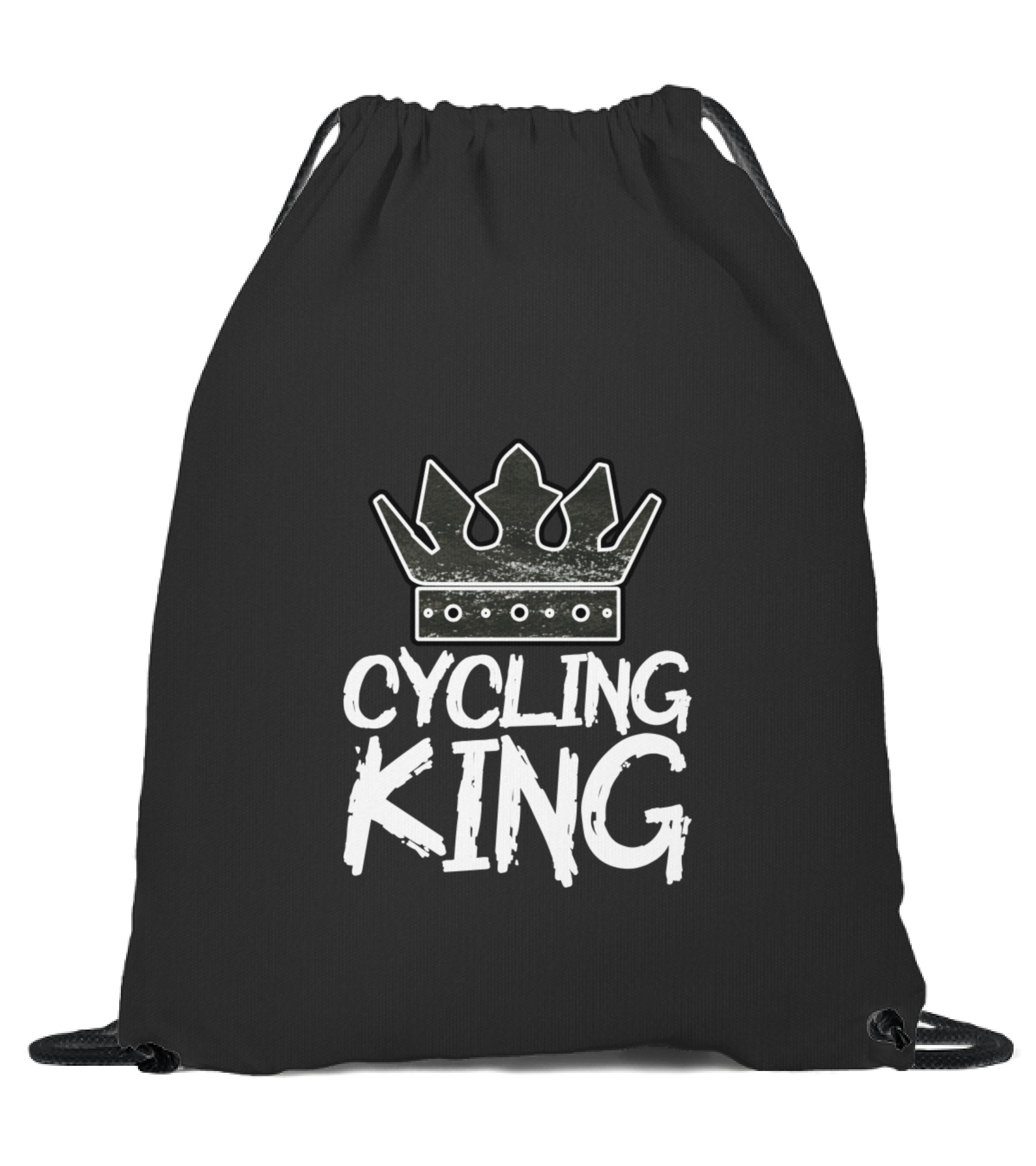 Cycling King Drawstring Bag