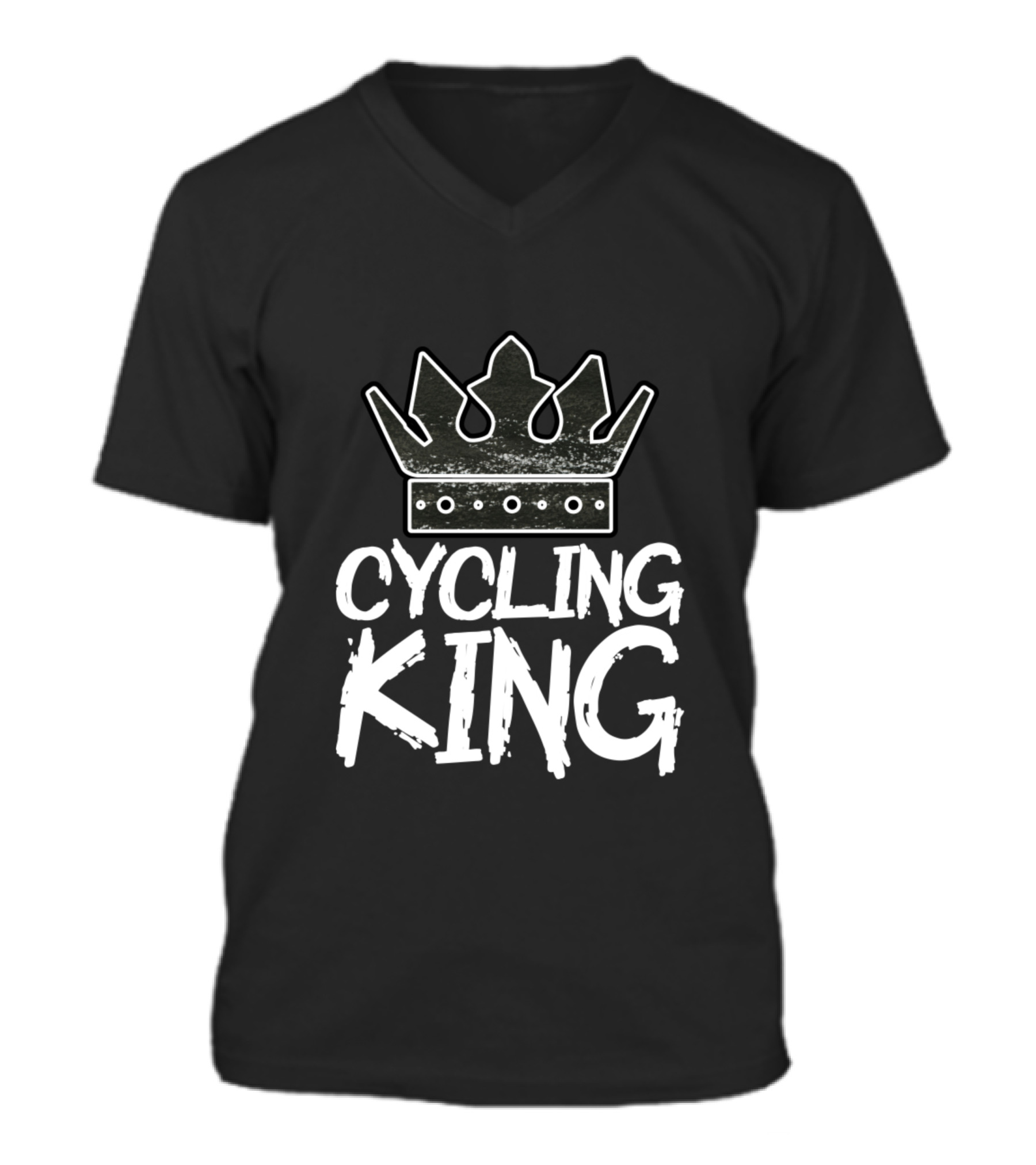 Cycling King V-Neck Unisex T-Shirt