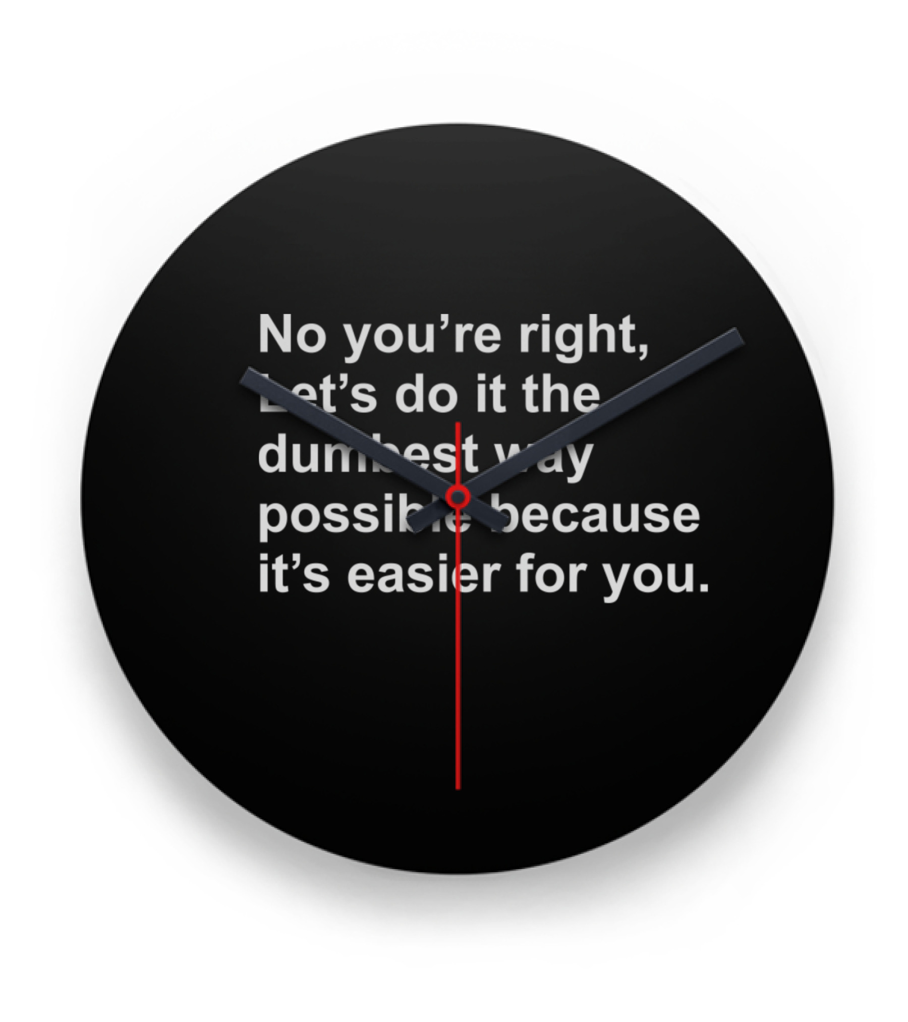 No Youre Right Lets Do It...Clock 