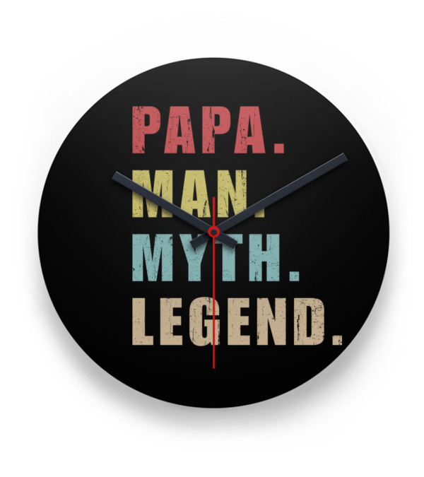 Papa Man Myth Legend Clock Papa Man Myth Legend Clock