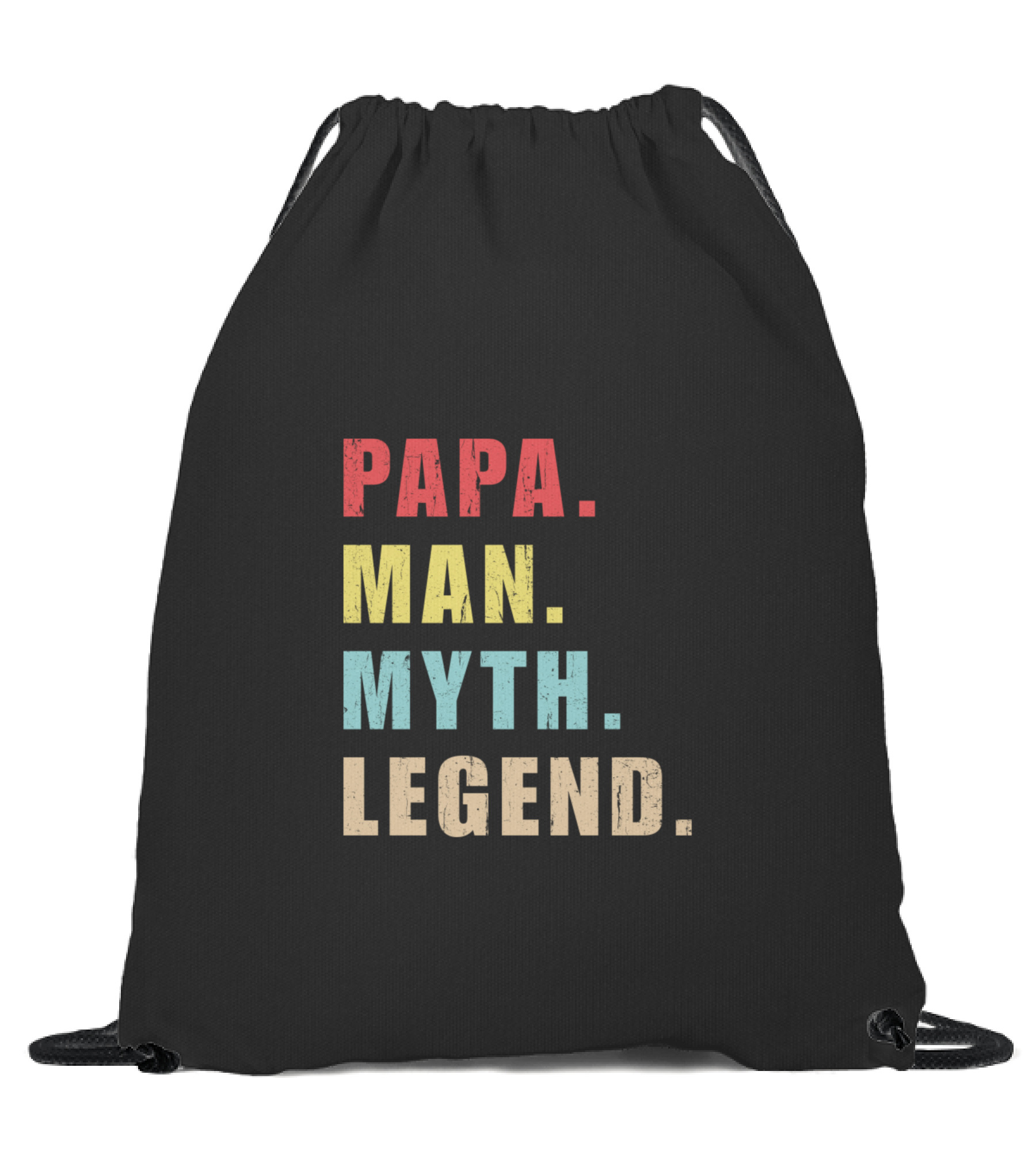 Papa Man Myth Legend Drawstring Bag