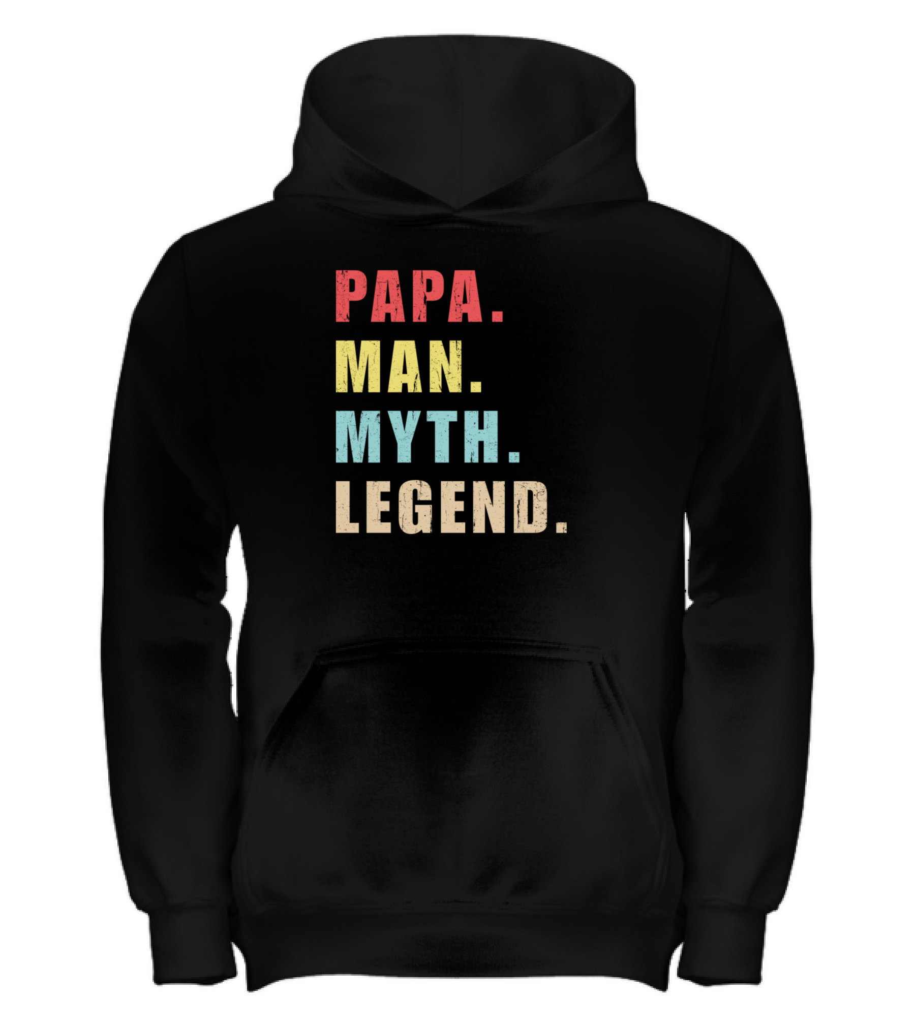 Papa Man Myth Legend Kids Hoodie