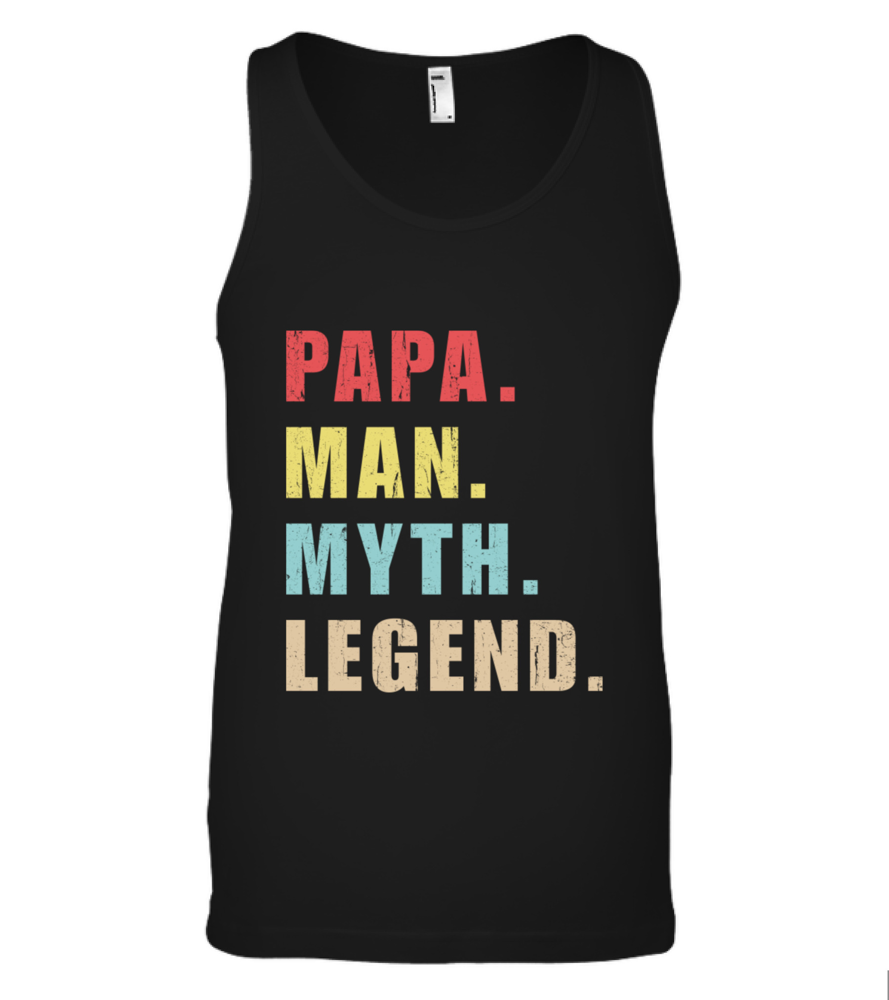 Papa Man Myth Legend Tank Top