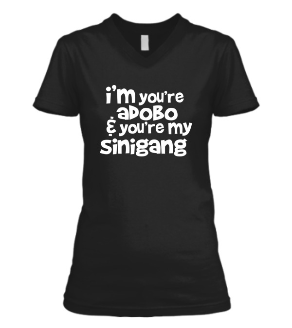 Youre My Lumpia To My Pancit V-Neck Womens T-Shirt Youre My Lumpia To My Pancit V-Neck Womens T-Shirt